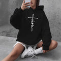 Damen-Hoodie mit American Cross Print