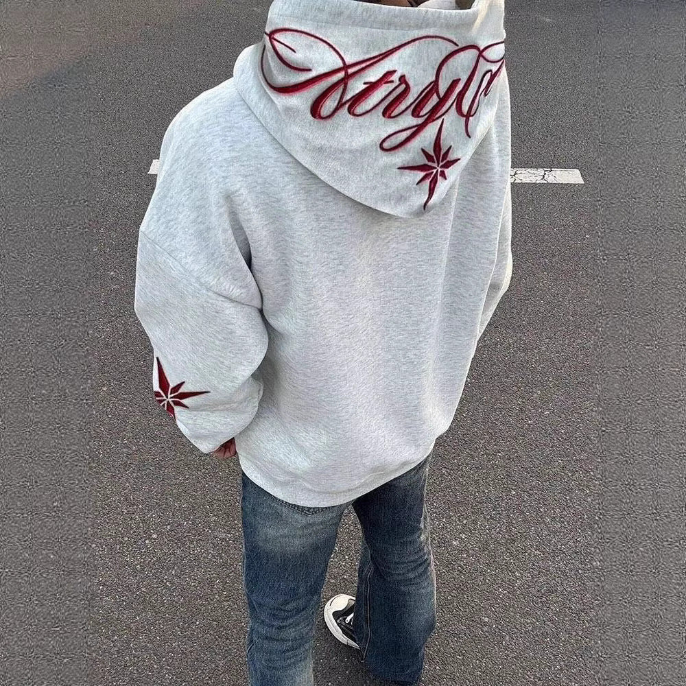 Kapuzenjacke mit Stickerei
