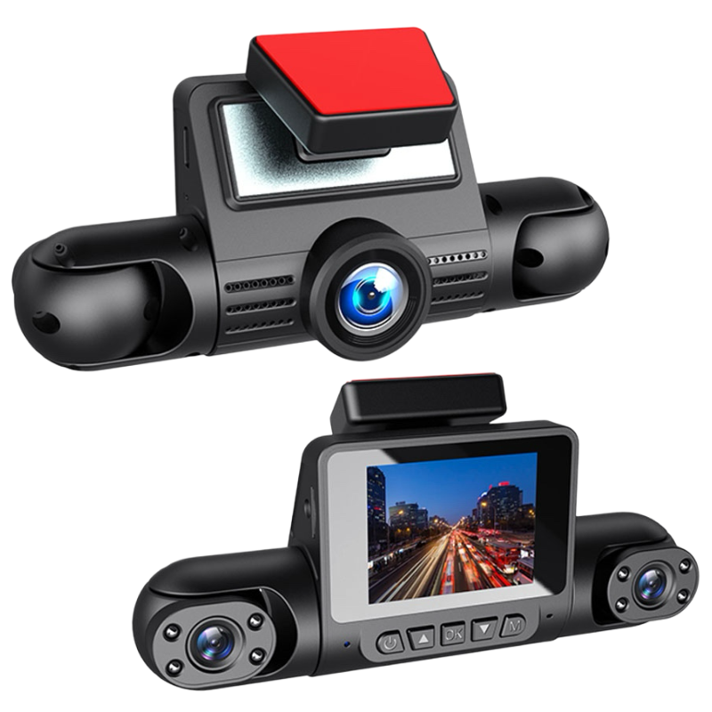 1080P HD-Fahrzeugrekorder mit 4 Kameras, HD-Nachtsicht, Vorne/Hinten/L