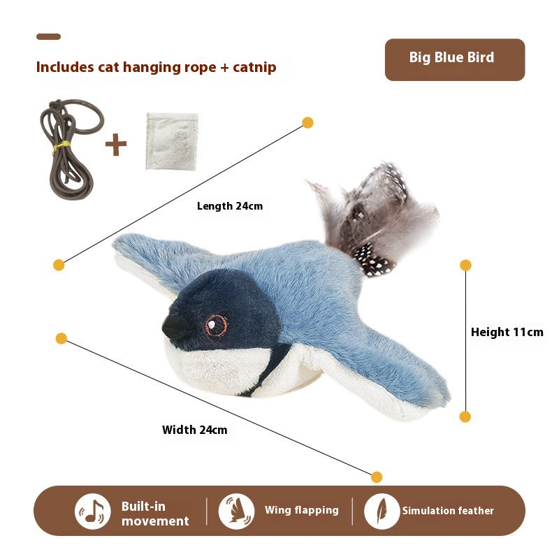 Elektronischer Vogel mit Sound für Katzen