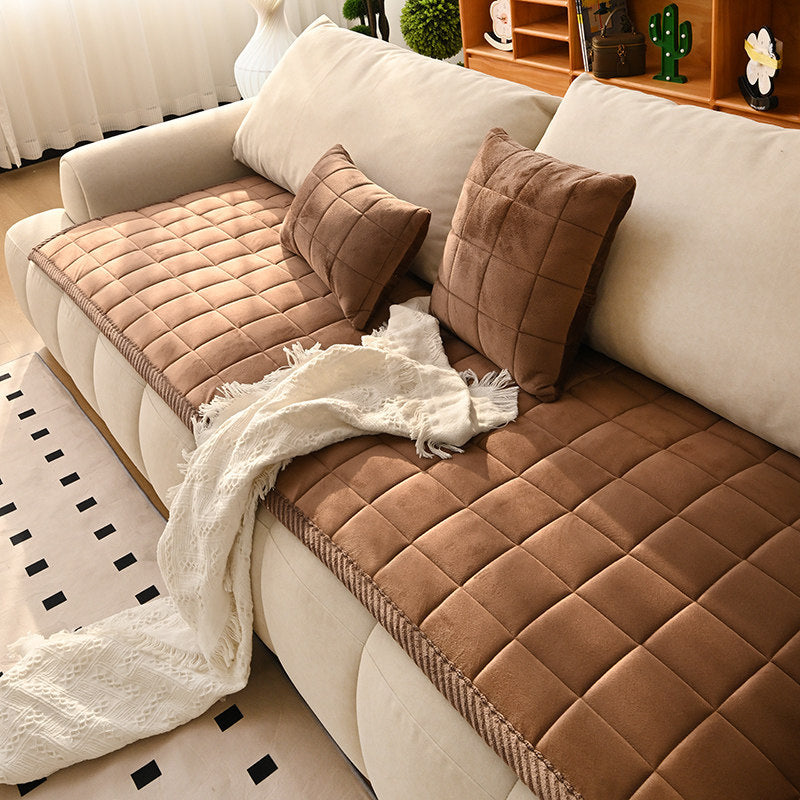 Sofa-Kissenhülle im Creme-Stil