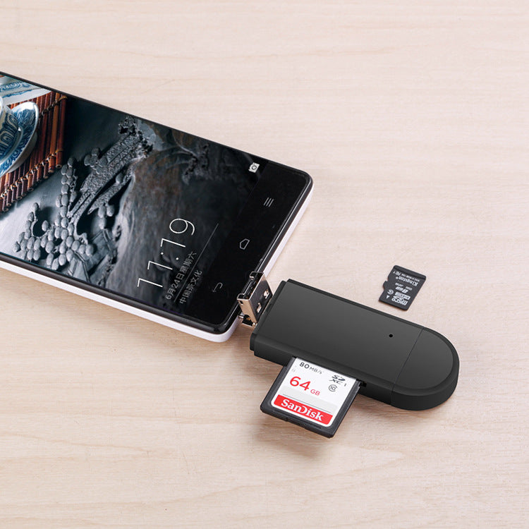Portabler USB-Card-Reader mit Type-C
