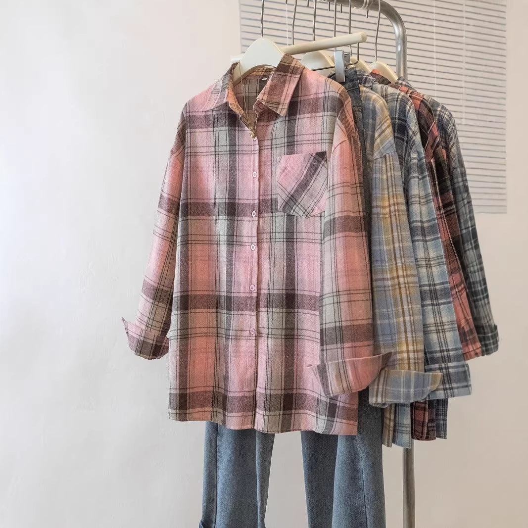 Kariertes Oversize-Hemd im Retro-Look | LuxeStyle