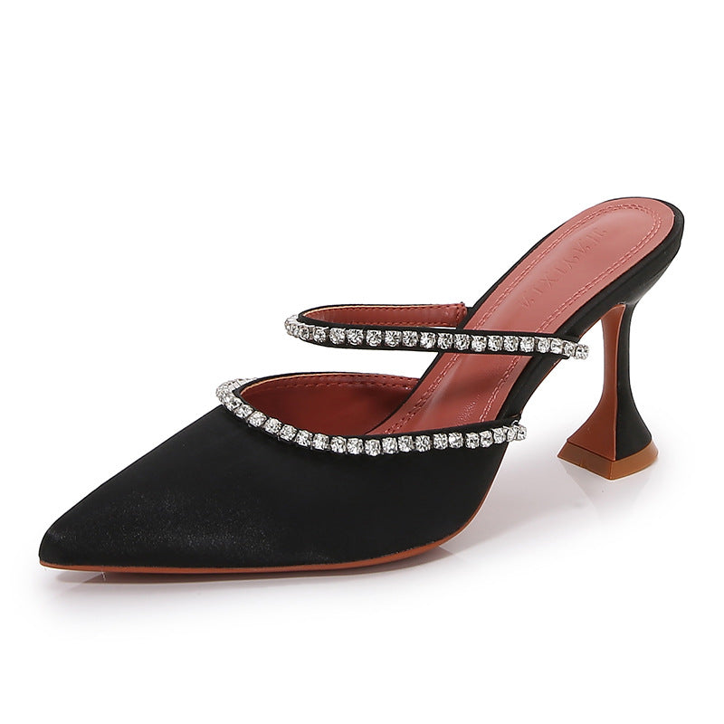 High-Heel Sandalen mit Strass & spitzer Zehe – Bild 4 | LuxeStyle