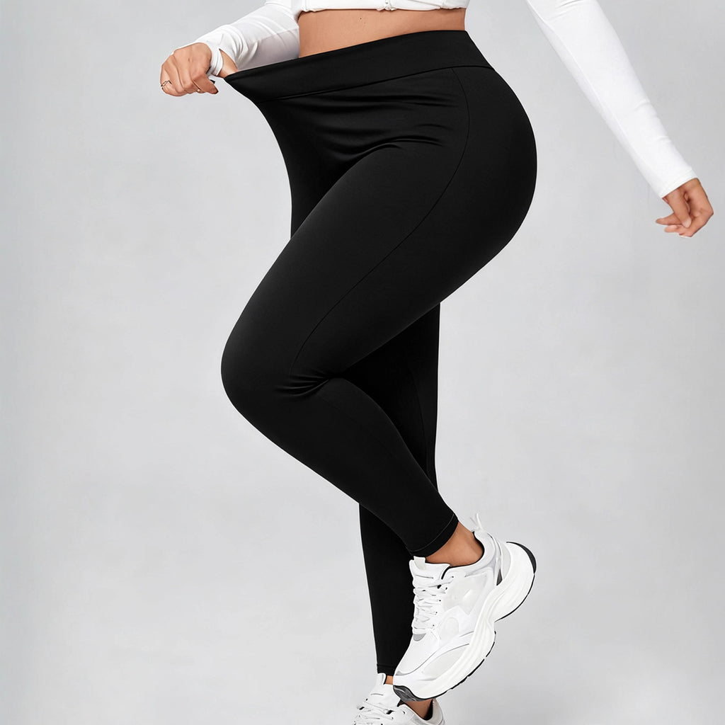 Schwarze Slim-Fit Leggings für Damen
