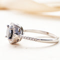 Schlichter Moissanit-Ring mit Rundschliff | LuxeStyle