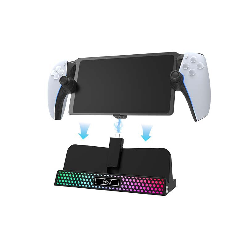 PS5 Portal Ladestation mit RGB-Beleuchtung