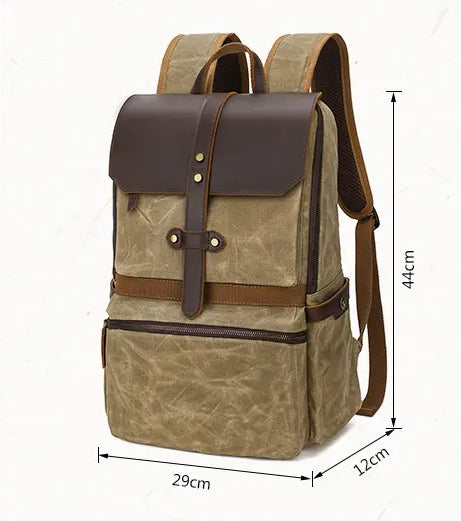 Wasserdichter Canvas-Rucksack mit Batik-Muster – Bild 9 | LuxeStyle