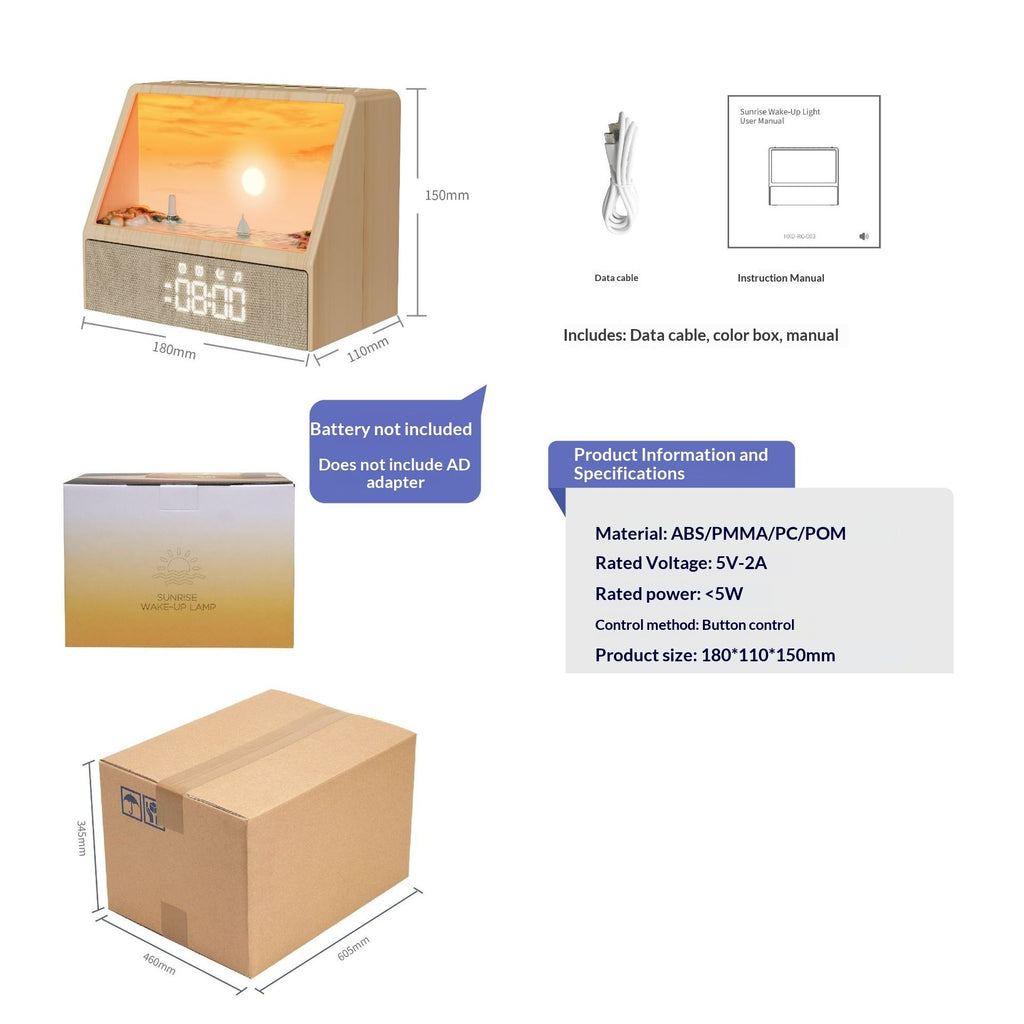 Sonnenaufgangs‑Wecker mit Bluetooth‑So – Bild 5 | LuxeStyle