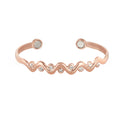 Kupferarmband mit Zirkon und Magneten – Bild 1 | LuxeStyle