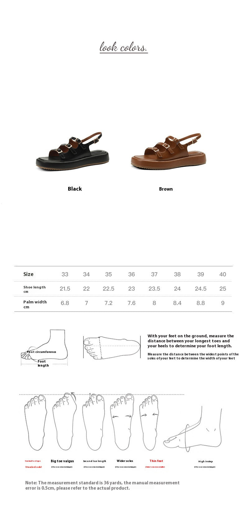 Retro Roman Sandalen mit Plateau und Schnalle – Bild 9 | LuxeStyle