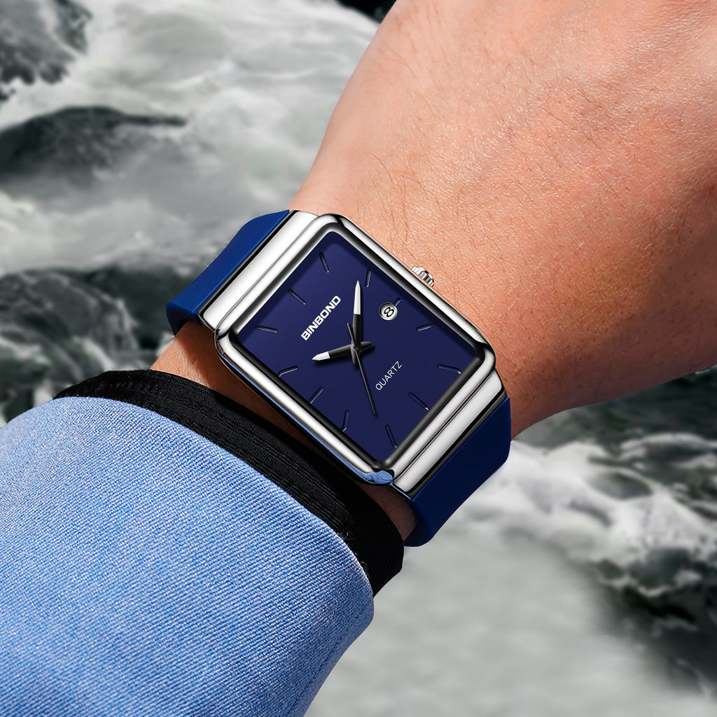 Wasserdichte Armbanduhr mit Silikonarmband | LuxeStyle