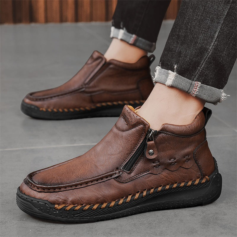 Herren Retro Work Boots – Handgenäht