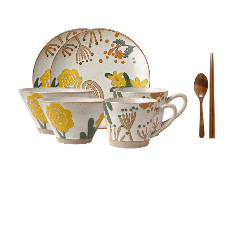 Countryside Flower Keramikgeschirr, handbemalt – Bild 3 | LuxeStyle