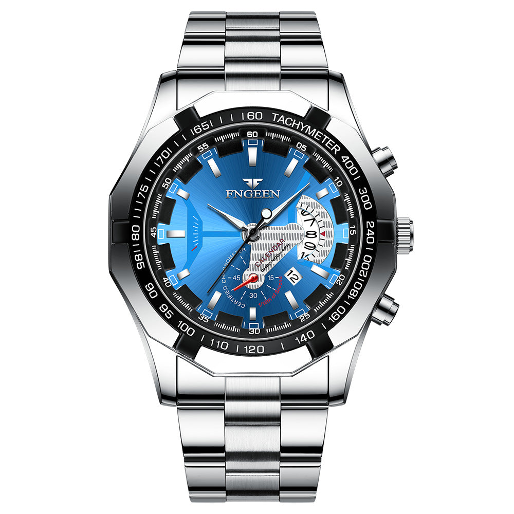 Herren Business-Uhr mit Leuchtanzeige und Kalender – Bild 4 | LuxeStyle