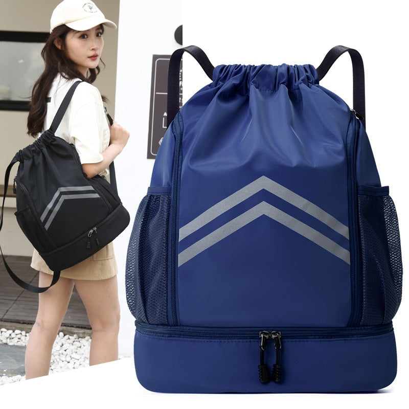 Sportrucksack mit Kordelzug und Reflektoren – Bild 9 | LuxeStyle