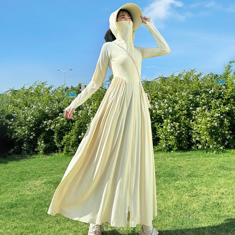UV-Schutz Sommerkleid mit Taillenbetonung