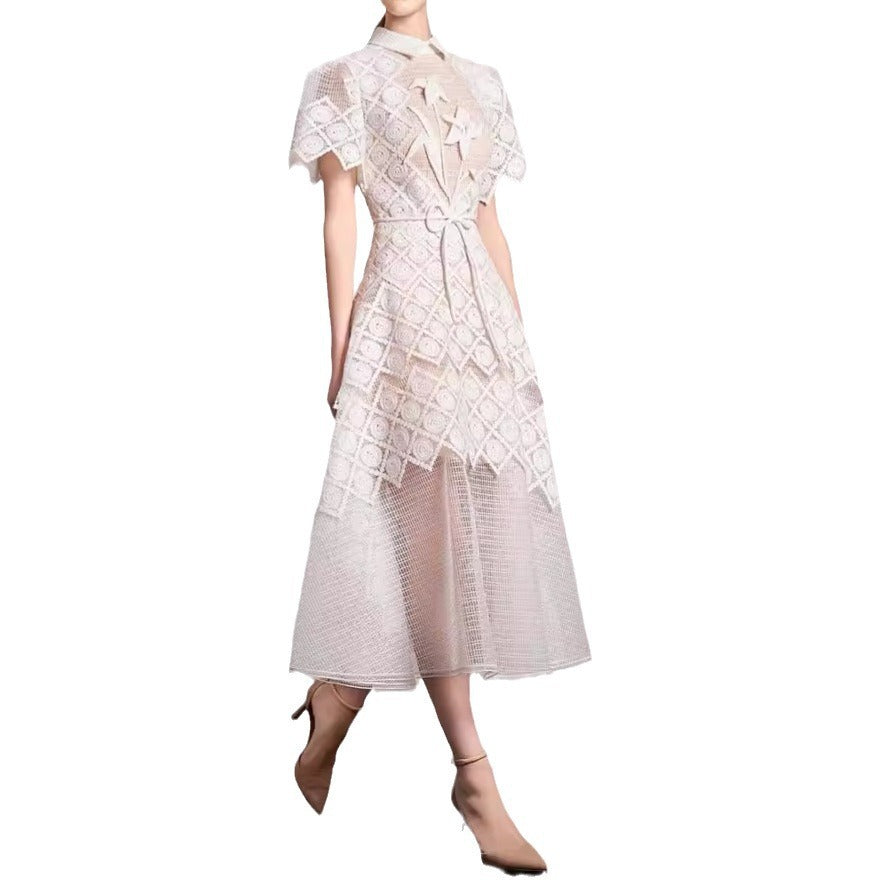 Elegantes Spitzenkleid mit A-Linie – Bild 1 | LuxeStyle
