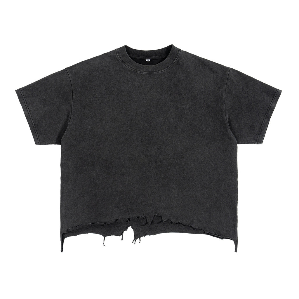 Herren Abgenutztes Box Fit Kurzarm T-Shirt