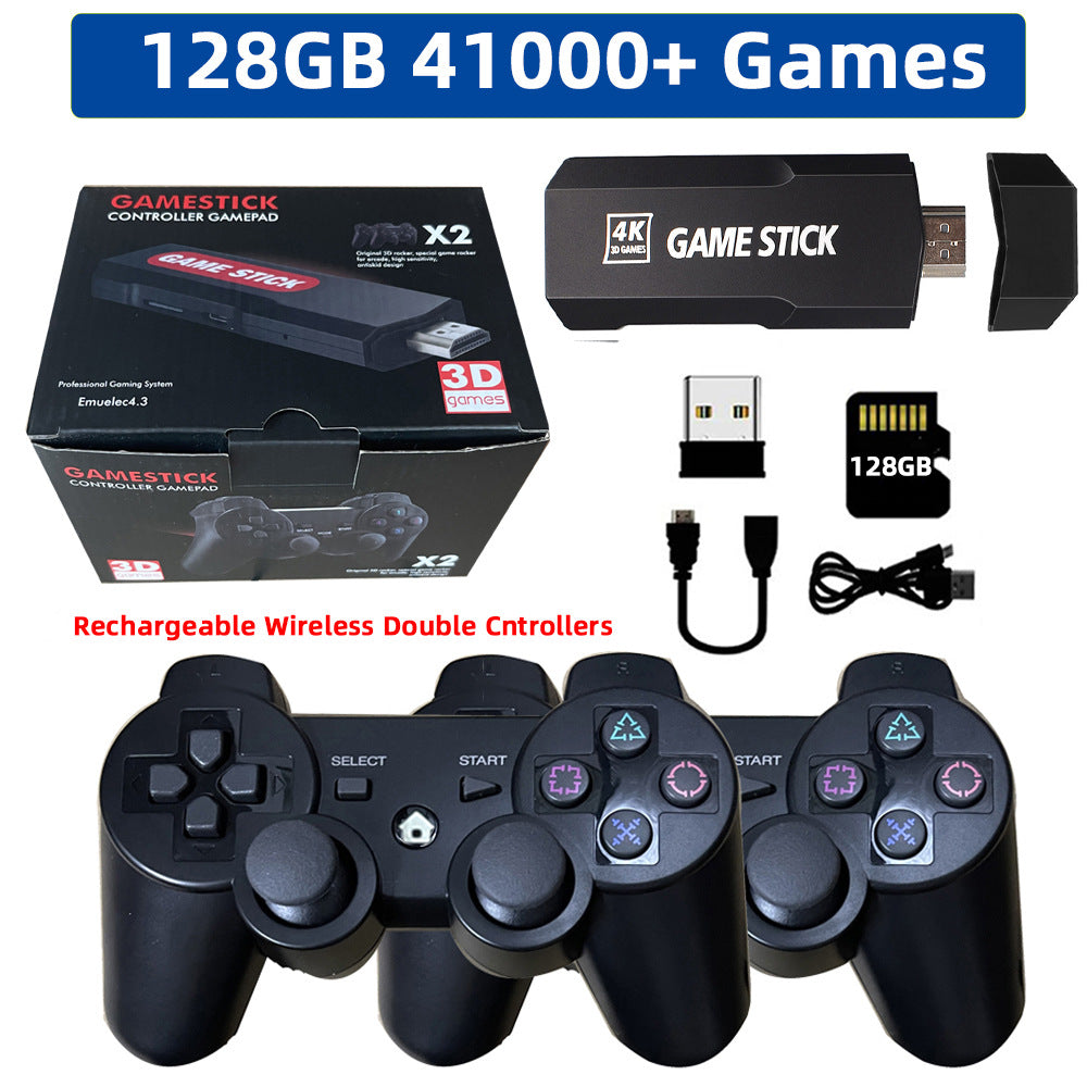 Wiederaufladbares Retro-Game-Set mit 2 Controllern