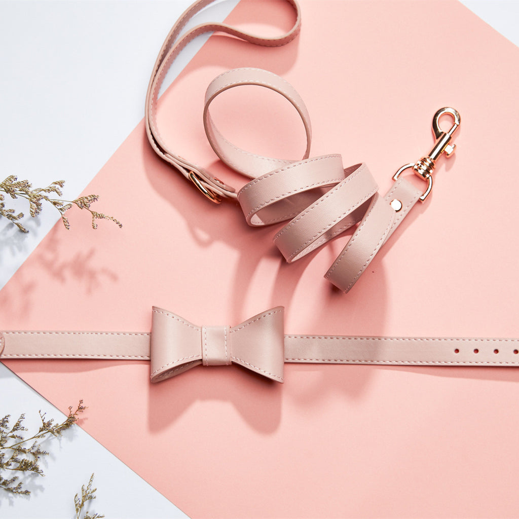 Halsband- und Leinen-Set mit Schleife – Bild 8 | LuxeStyle