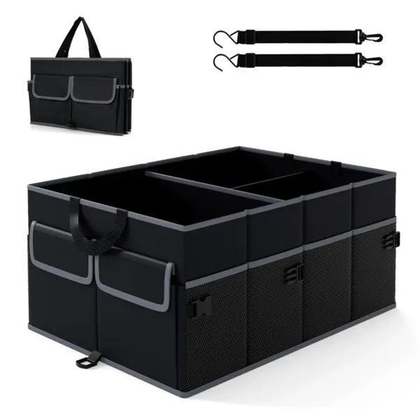 Kofferraum-Organizer, 3 Fächer, Schwarz