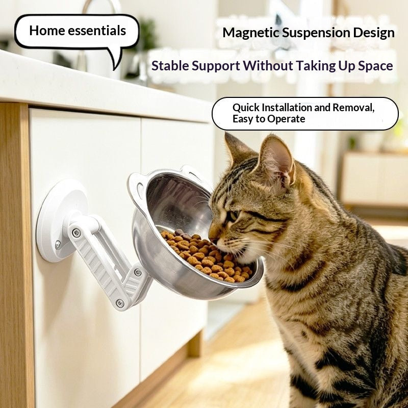 Magnetische Edelstahl-Futternapf mit Nackenstütze | LuxeStyle