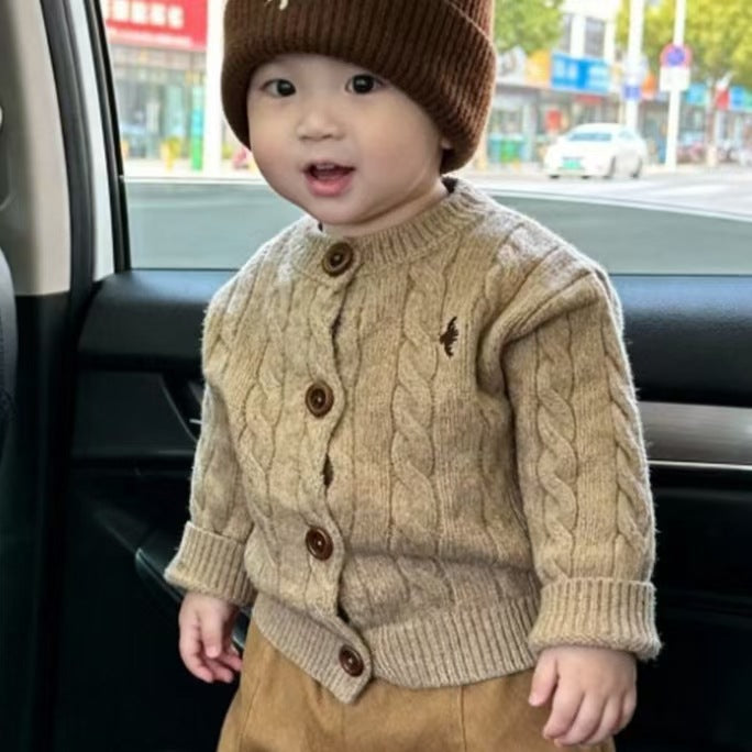 Jungen Strickpullover mit Hose – Bild 4 | LuxeStyle