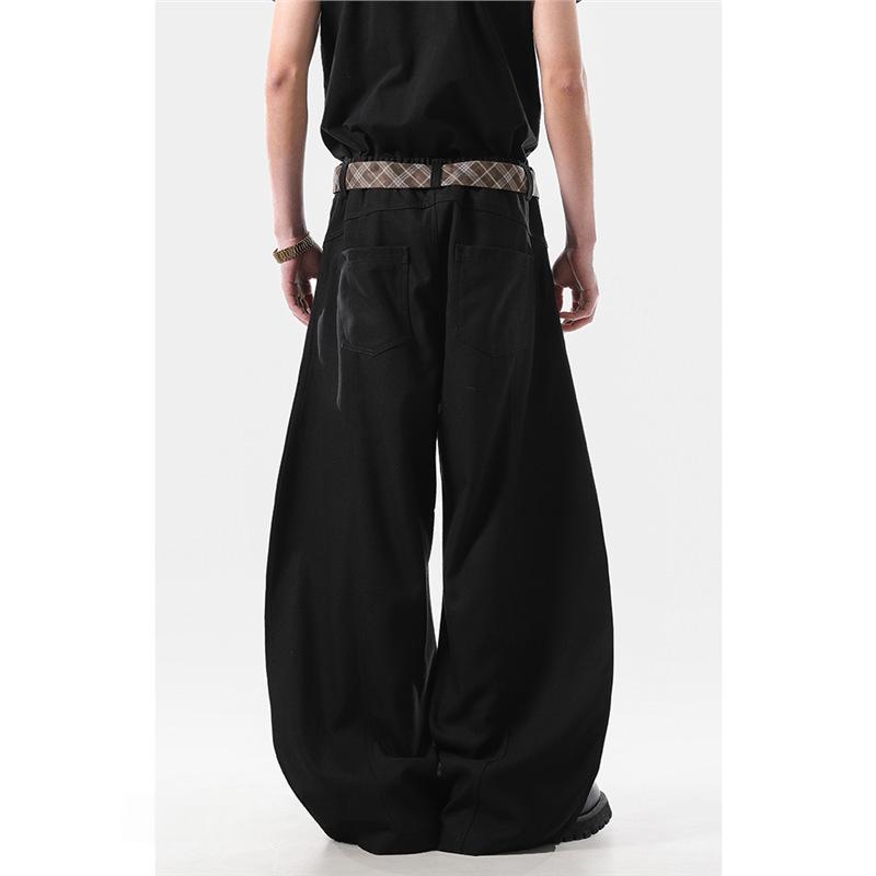 Vintage Relaxed-Fit Stoffhose für Herren