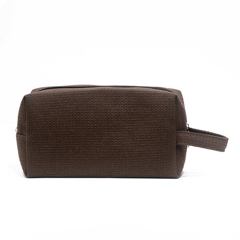 Make-up Tasche aus Baumwoll-Waffelstoff – Bild 4 | LuxeStyle