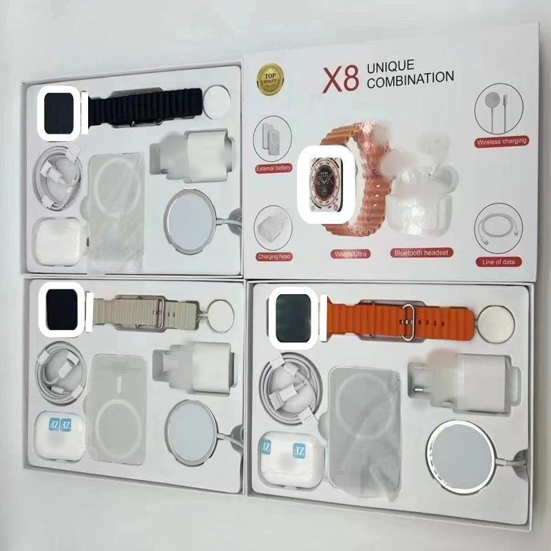 X8X9X10 Smartwatch mit Powerbank & Headset