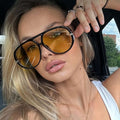 Oversize-Aviator-Sonnenbrille getönt UV400 Riviera
