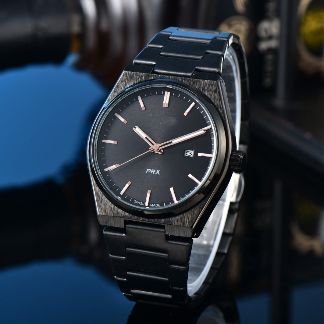 Elegante Herrenquarzuhren mit Stahlband