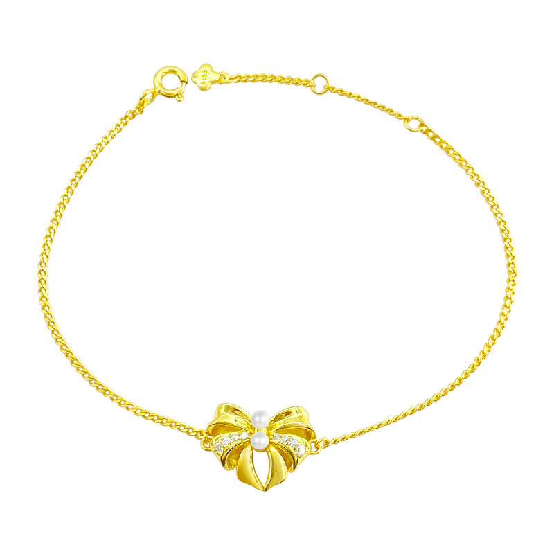 Silberarmband mit Zirkon-Schleife – Bild 2 | LuxeStyle