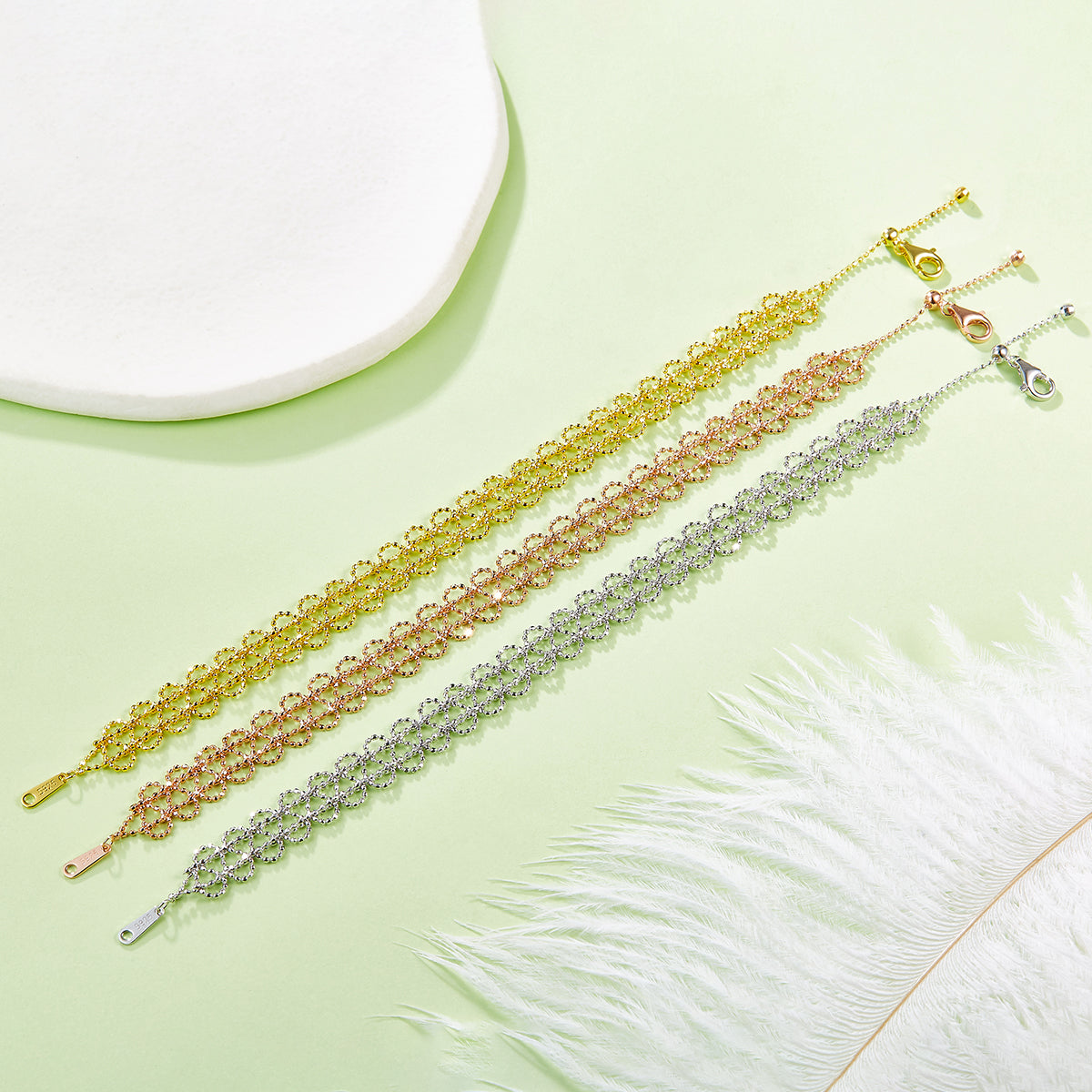 925-Silber Armband Cerchio