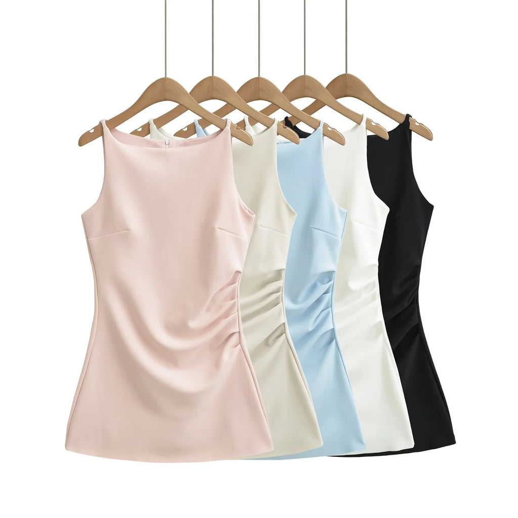 One-Shoulder Kleid mit Taillenschnürung – Bild 1 | LuxeStyle