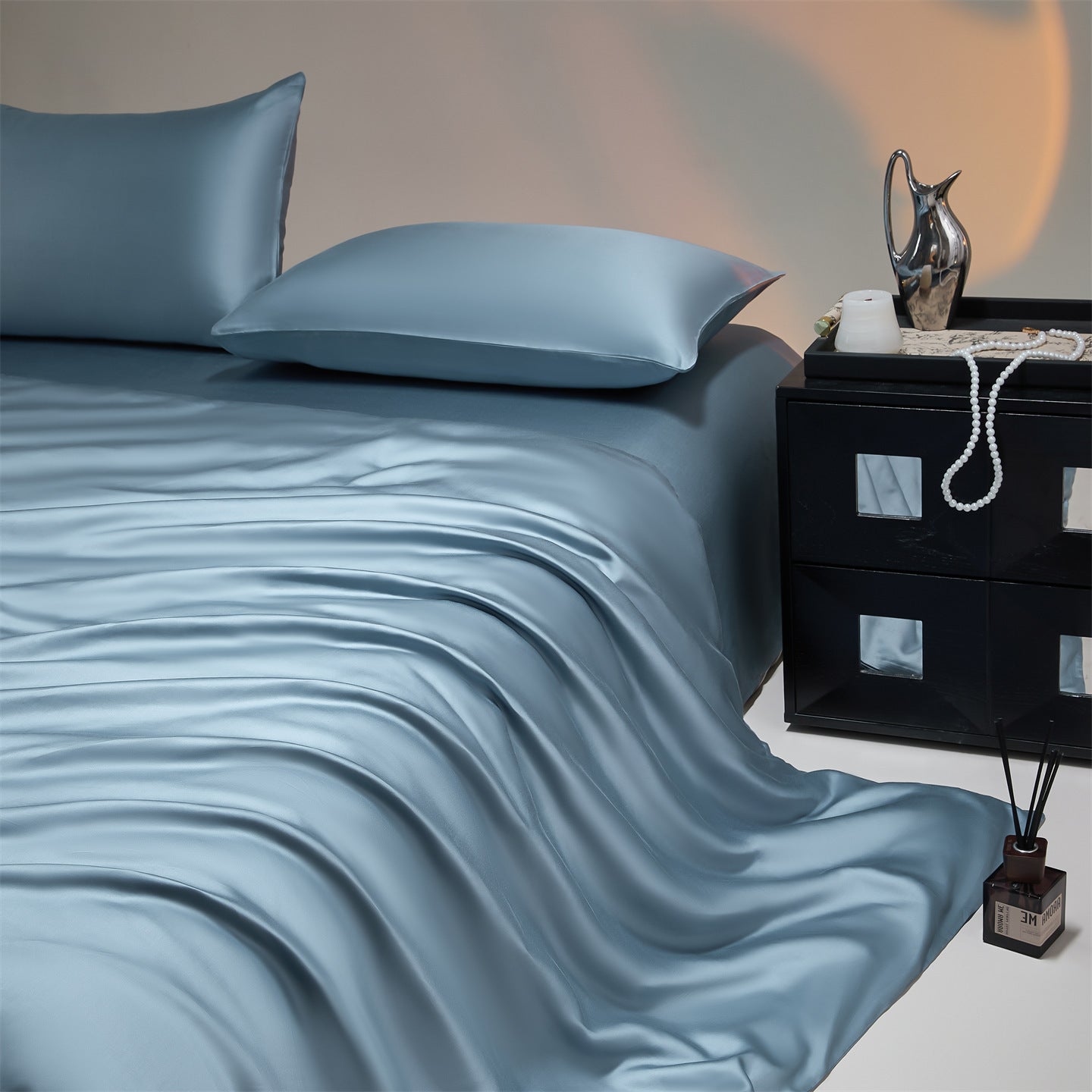 Tencel Satin-Bettwäsche-Set, 4-teilig