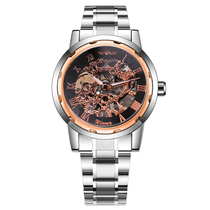 Business / Freizeit Gold Hohlraum-Mechanische Uhr