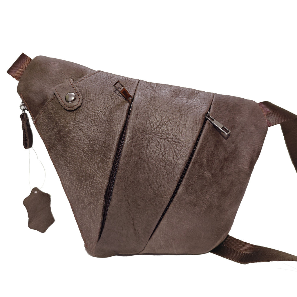 Crossbody Tasche aus echtem Rindsleder mit mehreren Taschen – Bild 7 | LuxeStyle