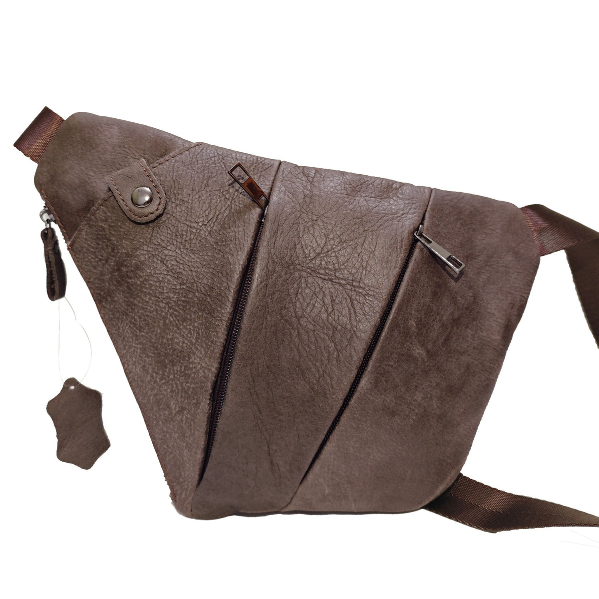 Crossbody Tasche aus echtem Rindsleder mit mehreren Taschen – Bild 7 | LuxeStyle