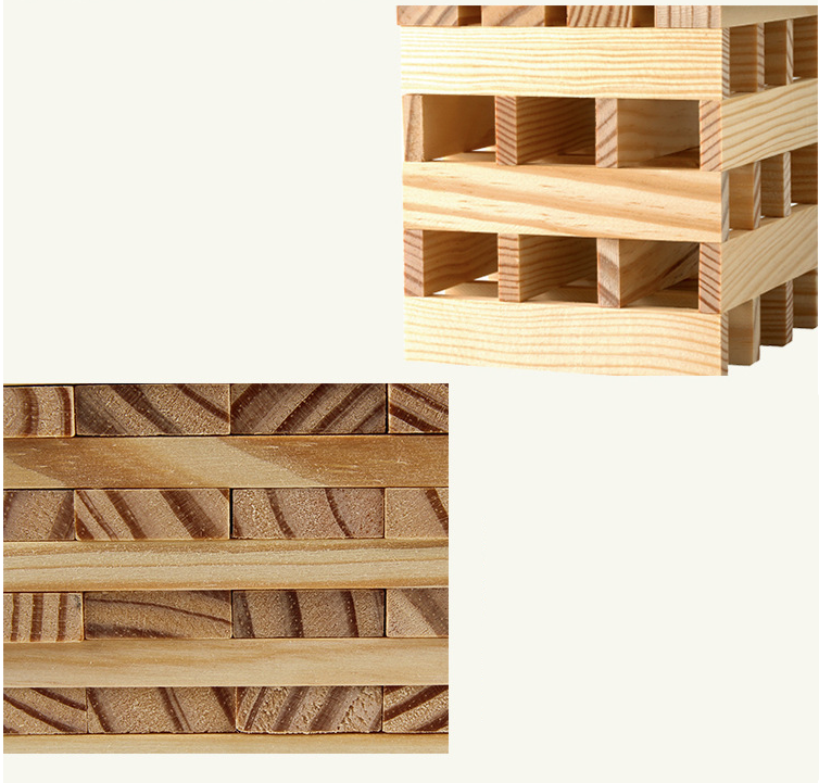Holzbausteine gestapelt – 300 Stück – Bild 3 | LuxeStyle