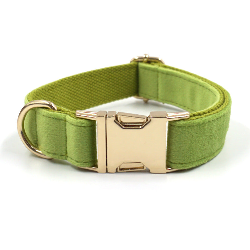 Grüner Stoff-Halsband – Bild 4 | LuxeStyle