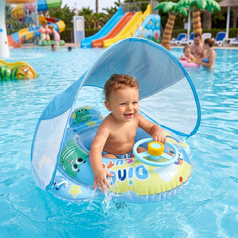 Schwimmring mit Sonnenschutz