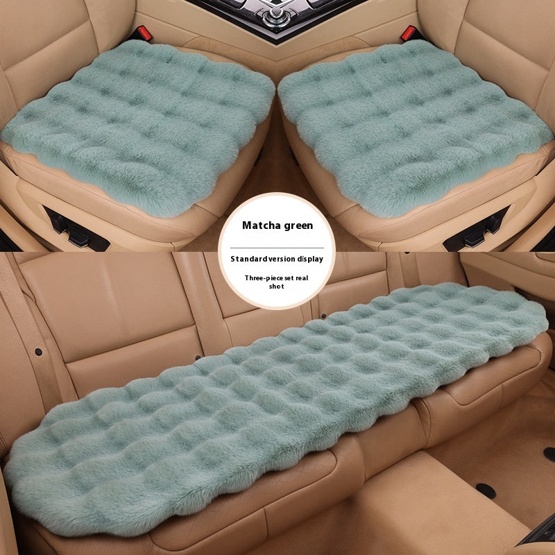 3-teiliges Auto-Kissen Set Winter-Plüsch