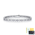 Moissanite Tennis Armband, Hexagonal