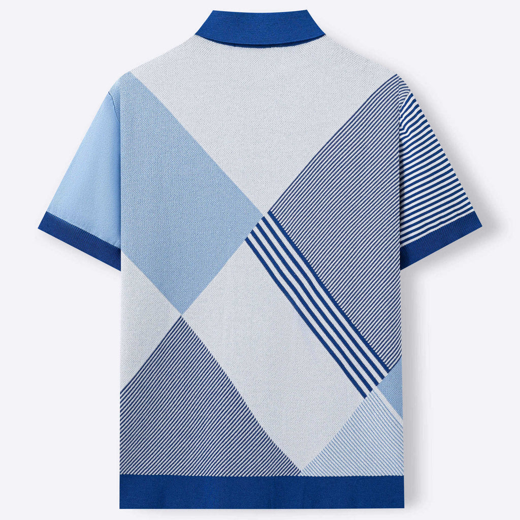 Color-Block Kurzarmshirt für Herren