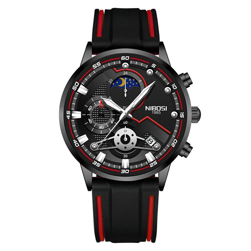 Herren-Quarzuhr mit Chronograph und Mondphase – Bild 12 | LuxeStyle