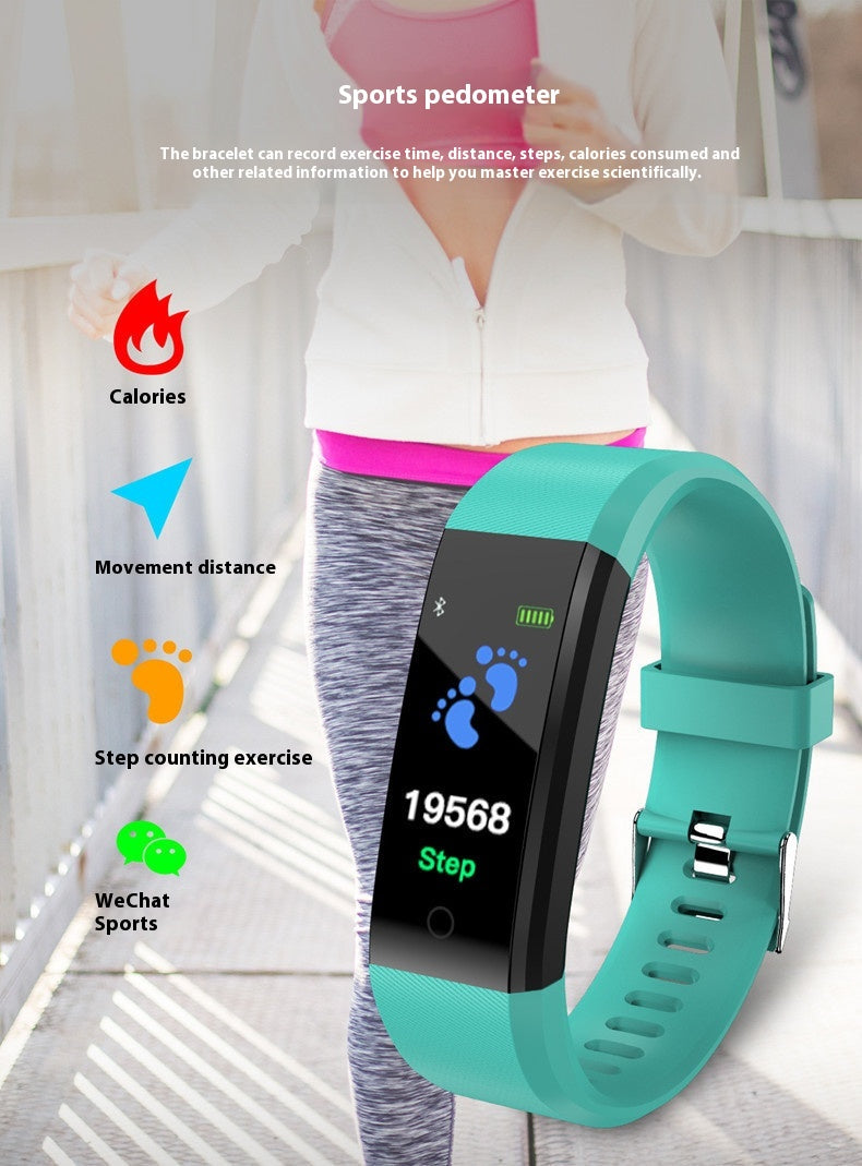 Fitness-Armband mit Blutdruck- und Herzfrequenzmessung