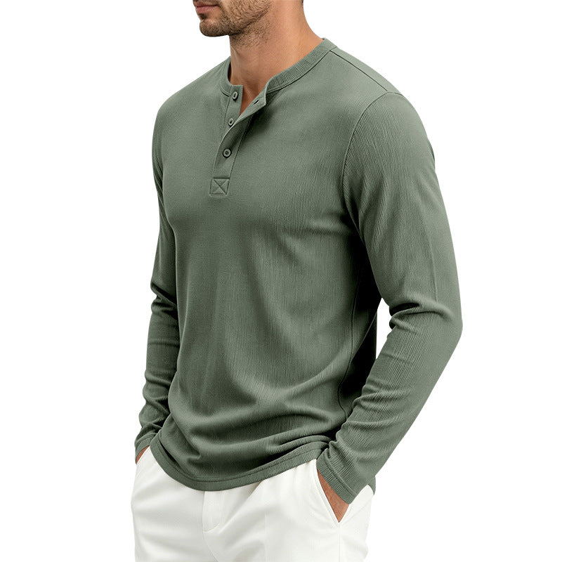 Herren Langarmshirt, gerippt