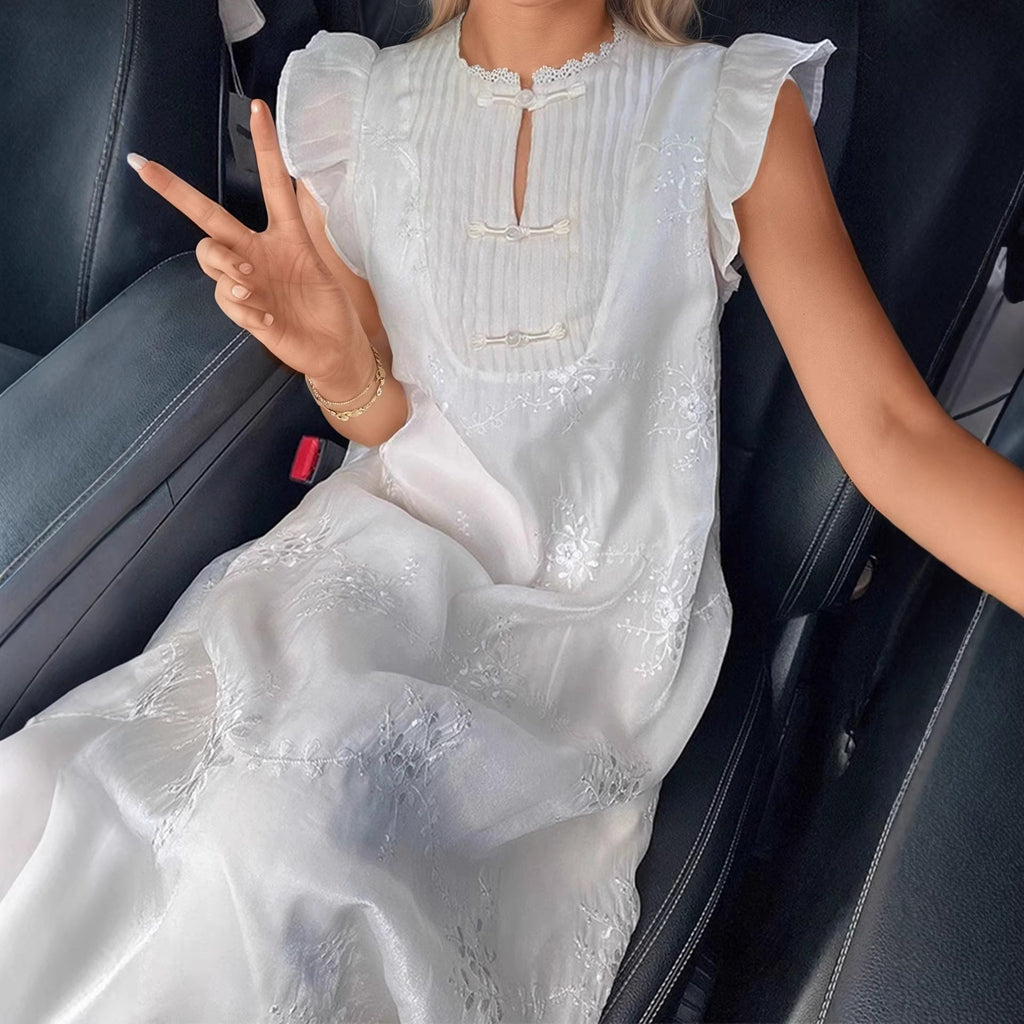 Chinesisches A-Linien Kleid – Bild 4 | LuxeStyle